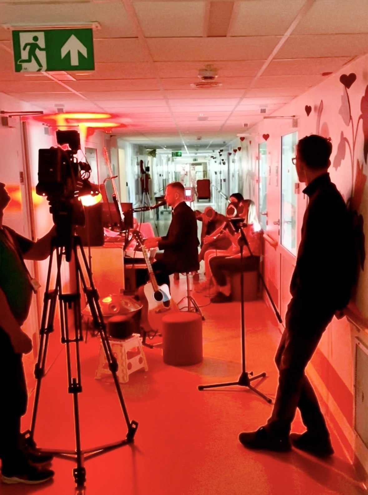 Koncert na korytarzu szpitalnym