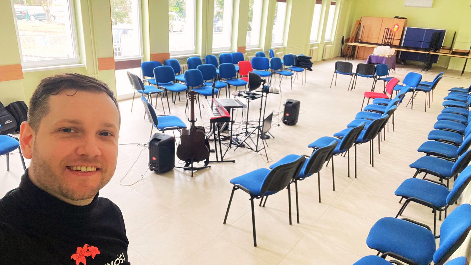 Koncert w sali szpitalnej