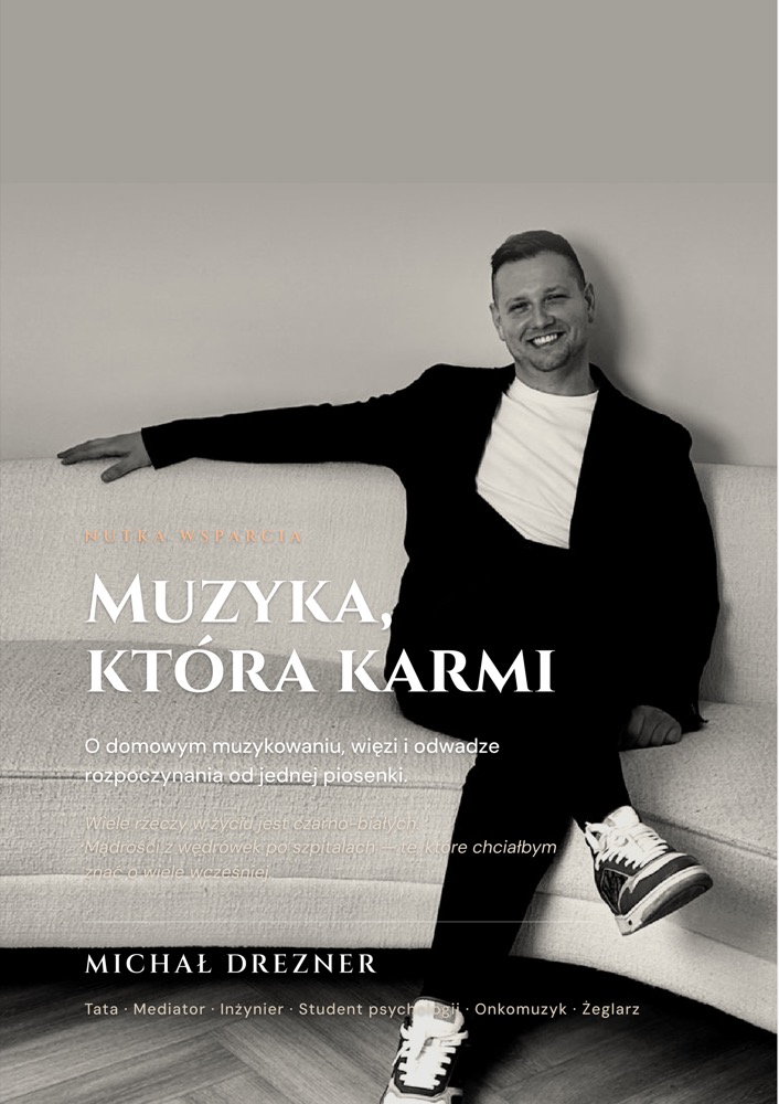 Okładka książki „Muzyka, która karmi” Michała Dreznera