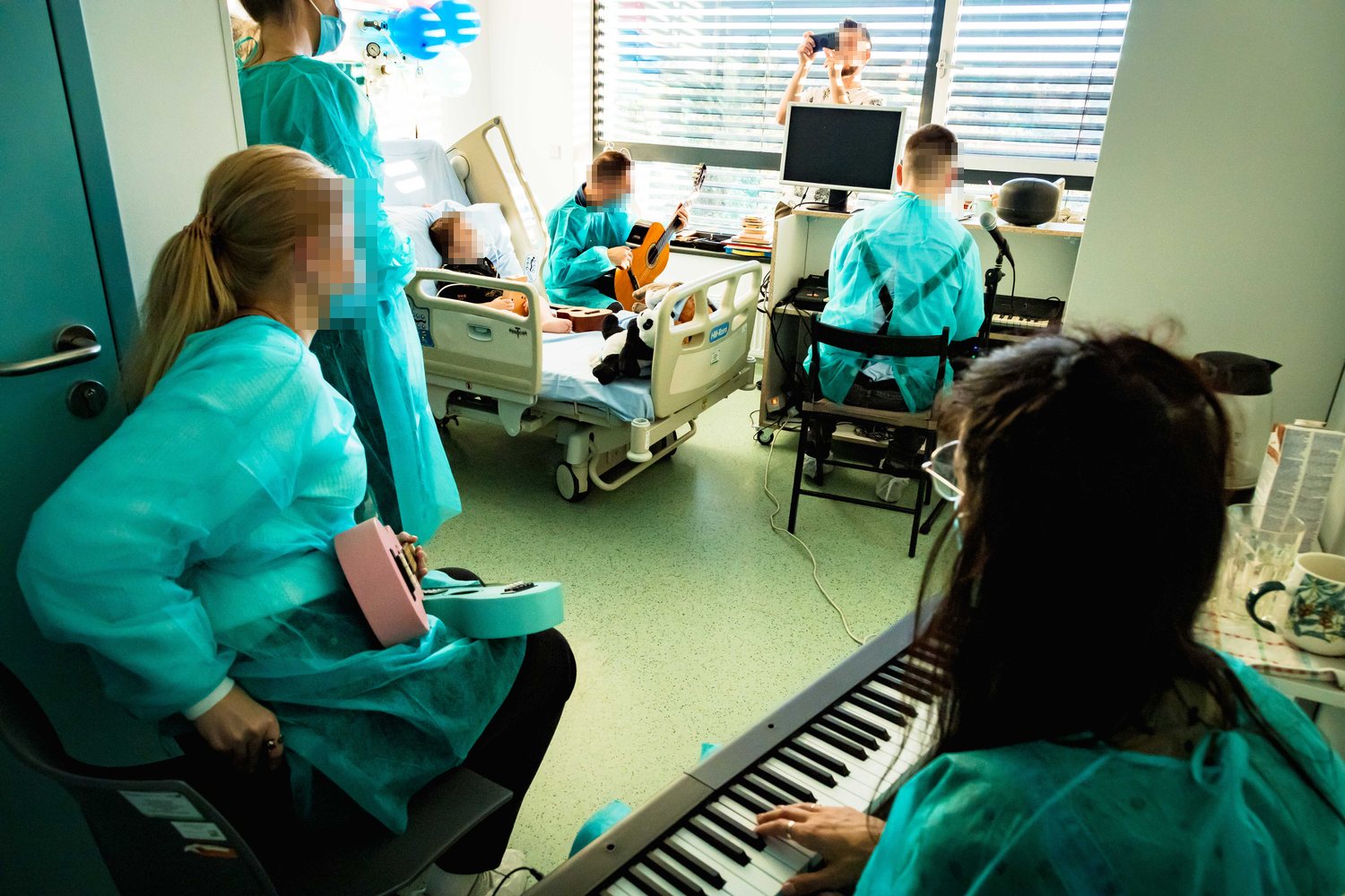 Cała sala pełna instrumentów